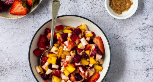 Iftar entrees: spiced fruit chaat and red lentil soup – recipe