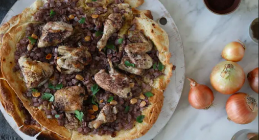Recipes for Ramadan: fragrant Palestinian chicken and flatbread (msakhan)